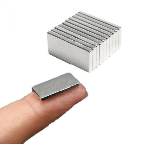 10x Super Strong Block Magnets 20mm x 10mm x 2mm Rare Earth Neodymium N35 Grade