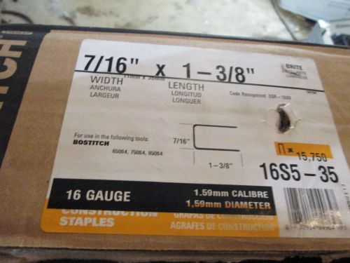 Bostitch  1-3/8&#034; x 7/16&#034;  construction  15,125 staples for sale