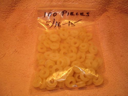 100 pcs nylon hex nuts with flange - 5/16 - 18 for sale