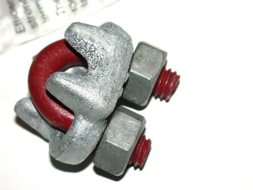 Up to 20  new crosby galvanized 1/4&#034; forged wire rope clip 1010051 free shipping for sale