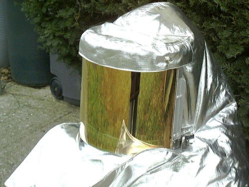 Firefighters aluminized proximity helmet hood gold coated visor military gear for sale