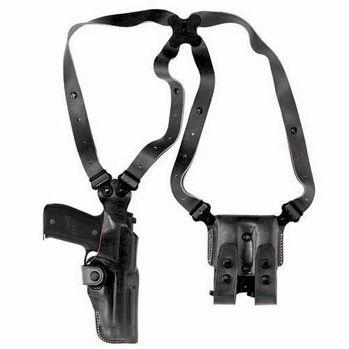 Galco VHS248B Black Right Hand Vertical Shoulder Holster Browning BDA .45