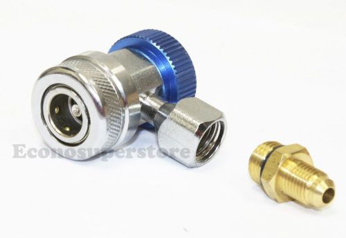 1/4&#034; SAE Male Flare Low Automotive Quick Coupler Connectors Adapter HVAC R134a