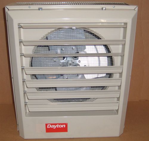 Dayton electric garage shop warehouse heater 10kw- 480v- 3 phase 34100 btu 2yu70 for sale