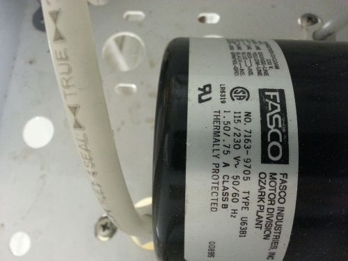 Fasco Motor 7163-9705  U63B1 Thermally Protected 71639705 115/230 Modulab