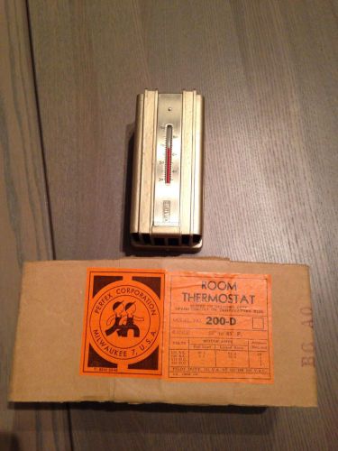VINTAGE PERFEX MAGIC DIAL ROOM THERMOSTAT 1946 NEW IN THE BOX Model #200-D