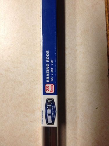 Worthington 15% silver brazing rod one pound tube silver solder for sale