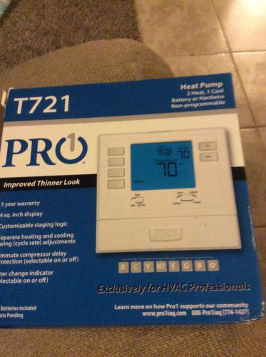 Rheem Ruud Pro1 T721 Non-Programmable Thermostat (HP: 2H/1C)