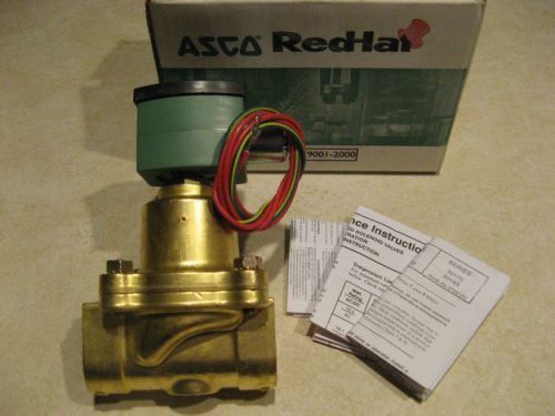 Asco red-hat ii solenoid valve 8210g27 1&#034; 120v 2w nib for sale