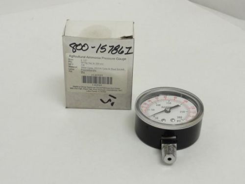 138997 New In Box, Industrial Grade 4CFW7 Ammonia Pressure Gauge 1/4&#034; NPT
