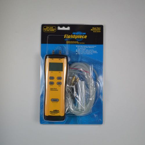 Fieldpiece sdmn5 dual port manometer gas, static &amp; differential pressure - new for sale