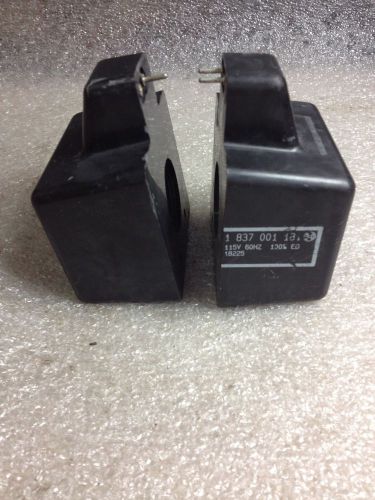 (q12) two 1-837-001-181 hydraulic valve coils for sale