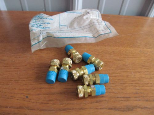 Lot of 7 swagelok tube fittings male connector 3/8 x 1/4 mpt #b-600-1-4kn(rw-45) for sale