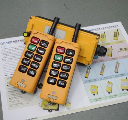 Kit 4 motions 2 transmitters 10 channels hoist crane radio truck remote control for sale