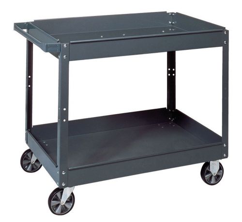 24 In. x 36 In.Two Shelf Steel Service Cart black (5770)