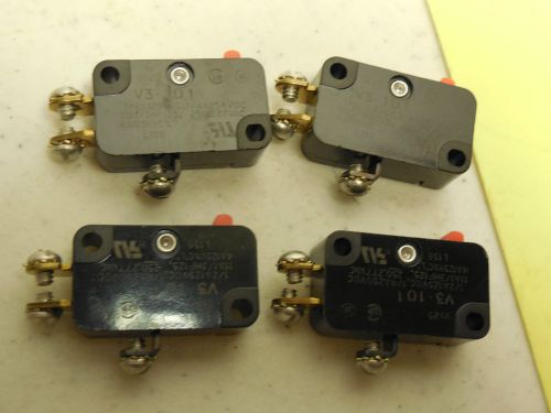 MICRO SWITCH V3 101. LOT OF 4.GF5