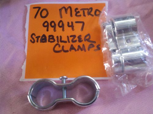 (70) METRO 9994Z POST CLAMPS ZINC PLATED NEW $2.60 EACH