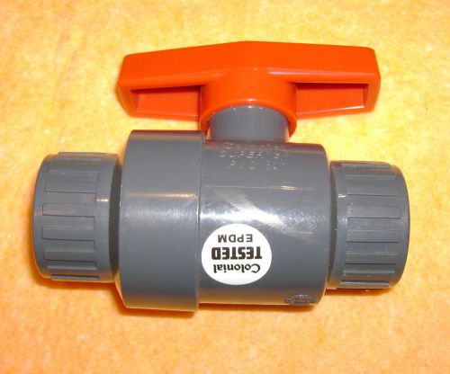 COLONIAL SUPER &#034;C&#034; PVC BALL VALVE THREADED ENDS NON-SHOCK 150 PSI NEW