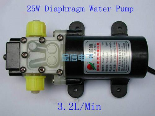 New DC12V 25W Diaphragm Water Pump 3.2L/Min Automatic Switch 1205
