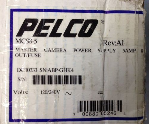 PELCO MCS8-5 Master Camera Power Supply 5amp 120/240V