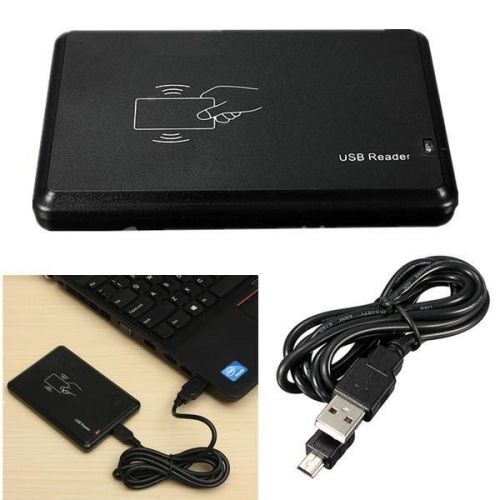 New USB Desktop Smart ID Card Reader/USB Interface/Driver Free 125khz EM 4100