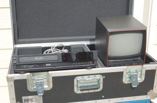 ViCON VCR401 TiME LAPSE VCR RECORDER +Roadcase+Monitor