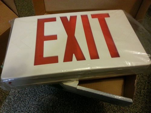 Exitronics led exit sign value series 120/277 ac - damp location approved for sale