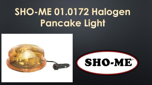 Sho-me 01.0172 halogen pancake warning light amber/trafic safety for sale