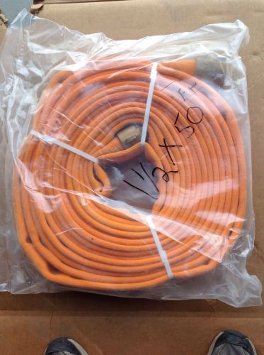 Fire hose, 1-1/2&#034; dia x 50&#039; l, orange for sale