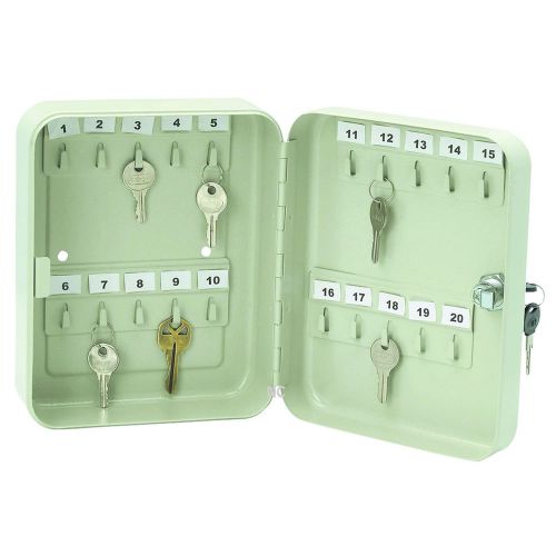 Key storage box hold up to 20 keys with lock &amp; mountable for sale