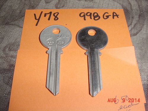 3 LOCKSMITH KEY blanks for Yale locks Y78 998GA 6 pin Crafts Jewelry VINTAGE
