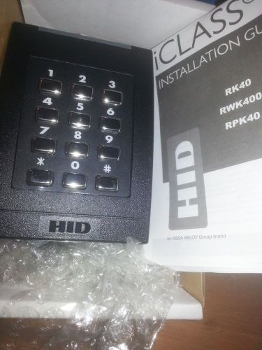 NEW HID iCLASS RK40 Access Control Keypad Reader 6130BKN000014