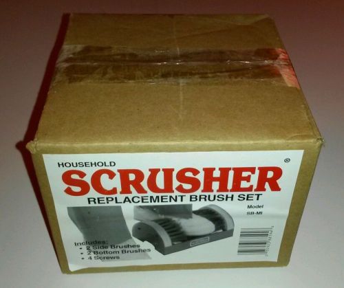 Household scrusher replacement brush set, polyproplyene bristle, new in box for sale