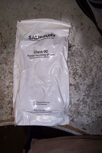 New salisbury e0011r/8 lineman&#039;s gloves size 8 class 00 500 vac max for sale