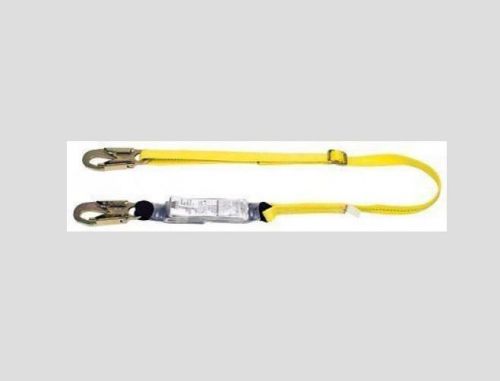 MSA 10113158 Yellow Workman 6ft Single-Leg Energy-Absorbing Lanyard