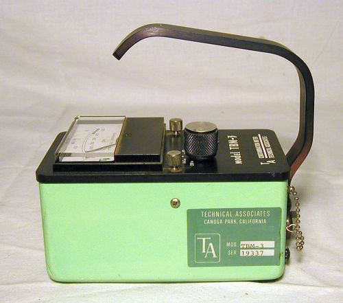 Technical Associates TBM-3 Contamination Meter, Geiger Counter.