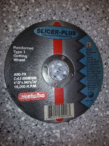 Metabo slicer plus 55.997 cutoff cutting wheels 4 1/2&#034; x .045&#034; x 7/8&#034; - 50 pack for sale