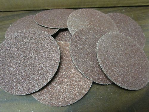 10pc 3&#034; 60 grit roloc cookie discs aluminum oxide sanding disc roll lock type r for sale