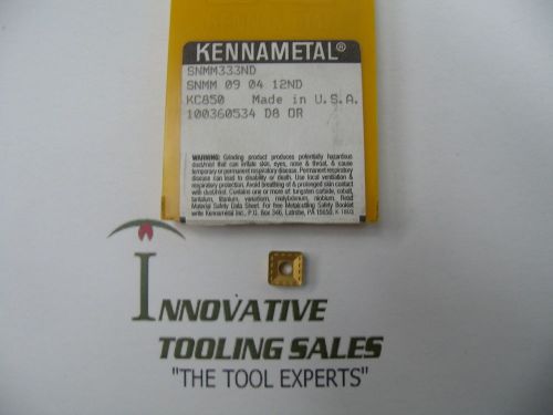 SNMM 333 ND Carbide Insert Grade KC850 Kennametal Brand 10 pcs
