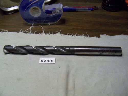 (#4291C) Resharpened Machinist USA Made 39/64 Inch Straight Shank Drill