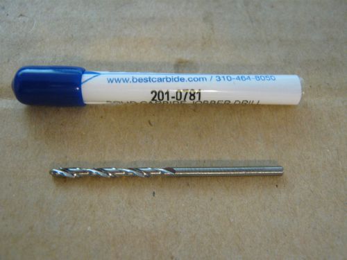 5/64(.0781) jobb( std) carbide 25deg helix 118deg split pt drill new for sale