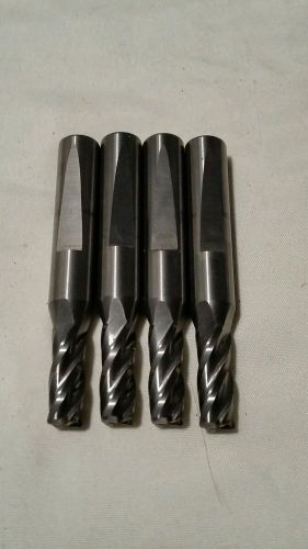 Ostrem tool 9/32 solid carbide end mill lot of 4