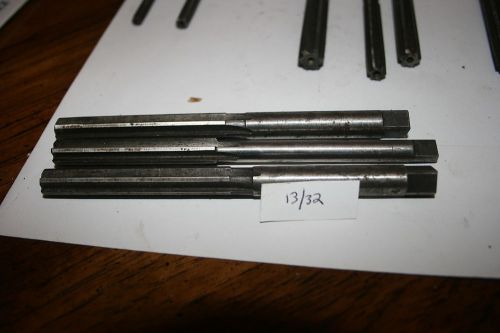 (1) 13/32 .40625 Used HSS Straight Hand Reamer Great Shape