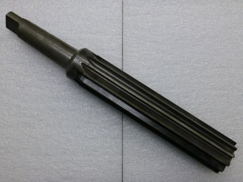 2 3/4 inch  hss 12 flute #5 morse taper reamer, 12&#034; loc - very sharp! for sale