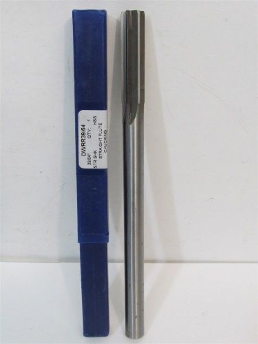 DeWitt Tool Co. DWRR39/64, 39/64&#034;, HSS, Straight Shank &amp; Flute Chucking Reamer