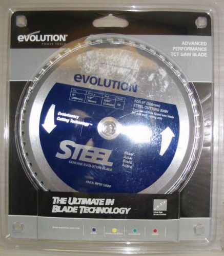 EVOLUTION TCT 8&#034; STEEL-CUTTING SAW BLADE