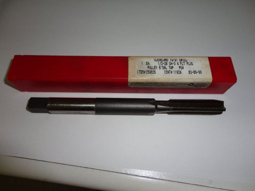 Cleveland 1/2 &#034; x  20  nf .   hs gh-3 ( 4 flute 6 inch long extension plug tap. for sale