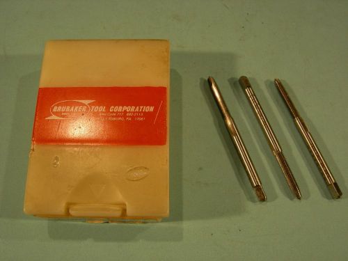 Qty 3 New Brubaker 5-44 NF GH2 HSS 2Flute Spiral Point Plug Taps