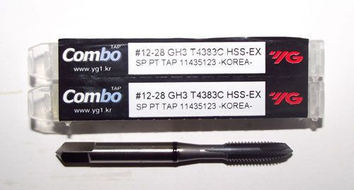 3pc 12-28 YG1 Combo Tap Spiral Point Taps for Multi-Purpose Coated