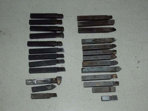 1/4&#034; Cemented Carbide Tool Bits,Used 25 pc. Lot